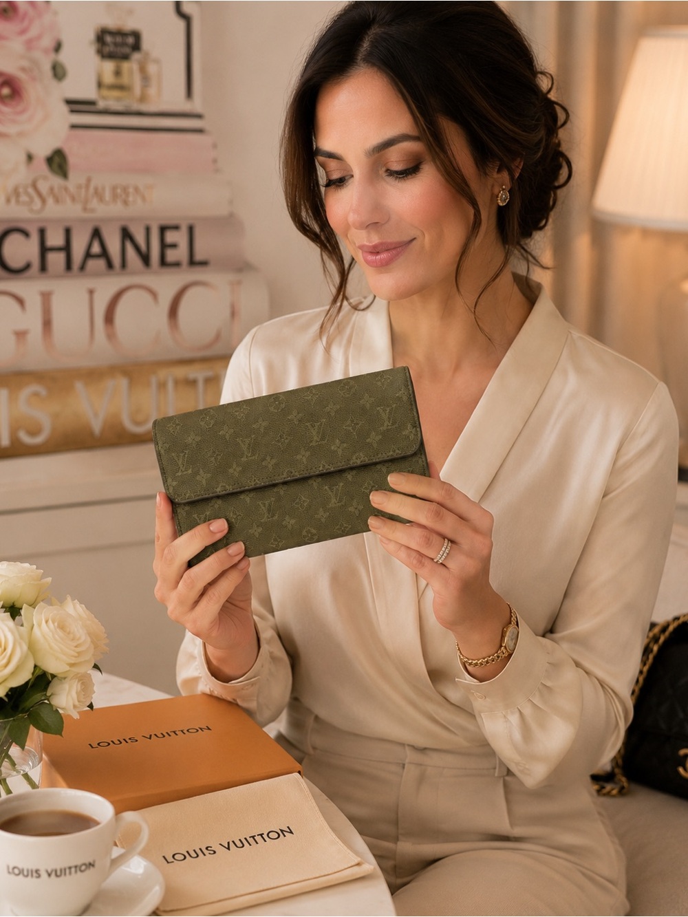 Louis Vuitton Olive Monogram Wallet